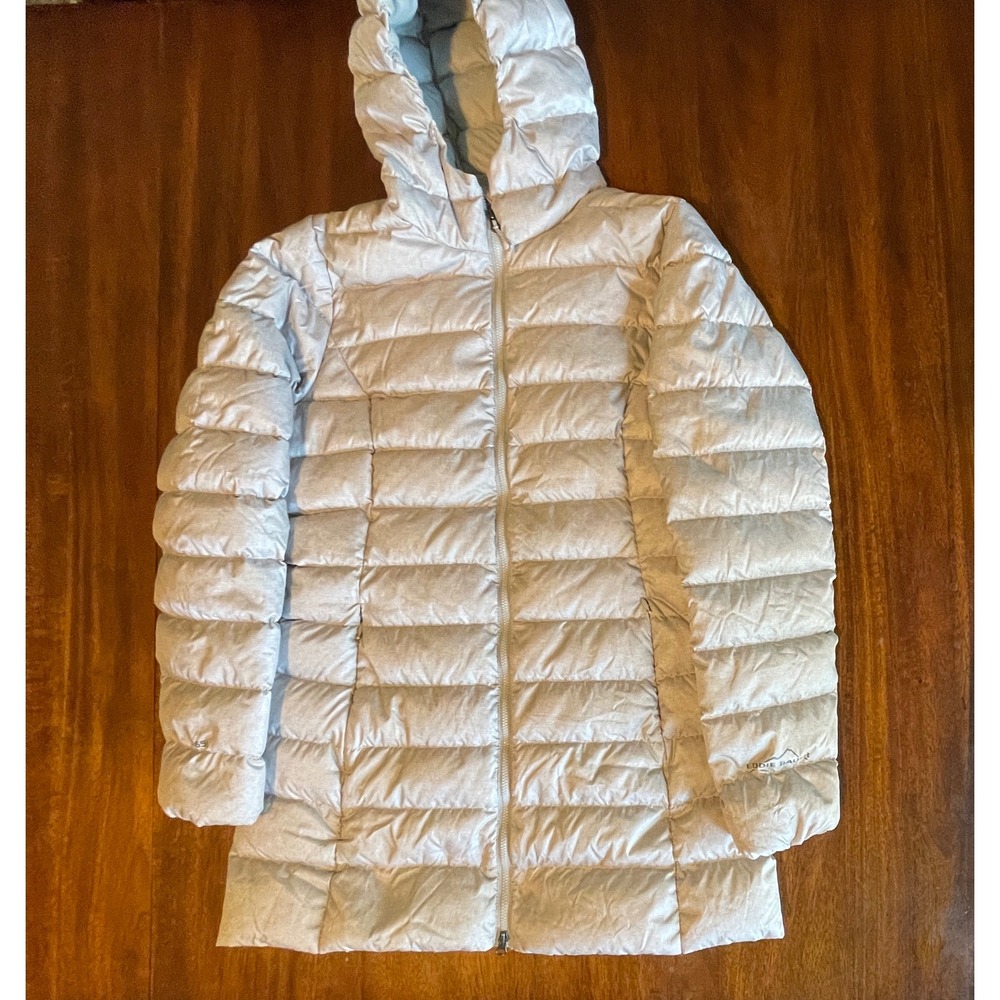 Eddie Bauer Womens Hooded‎ Down Puffer Coat Lightweight Quilted Jacket - Picture 5 of 9